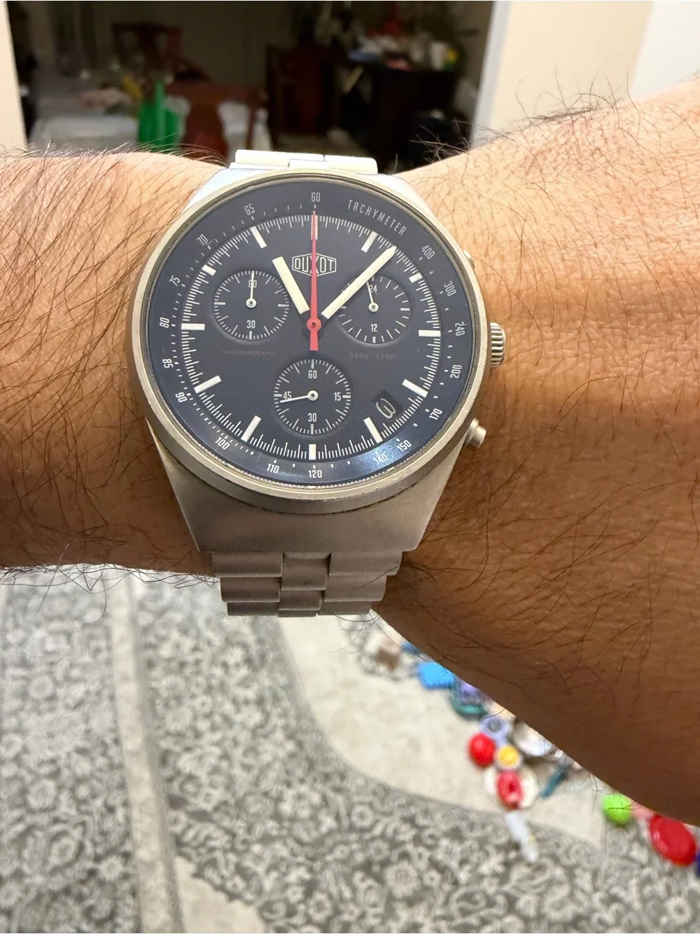 Duxot Consillio Meca-Quartz Chronograph Mens Watch Sapphire DX-2008